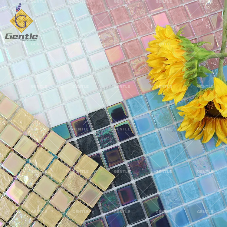 Swimming Pool Tiles Rainbow Mosaic