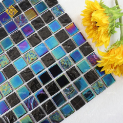 Customized 300*300 Colorful Crystal Glass Mosaic Sheet
