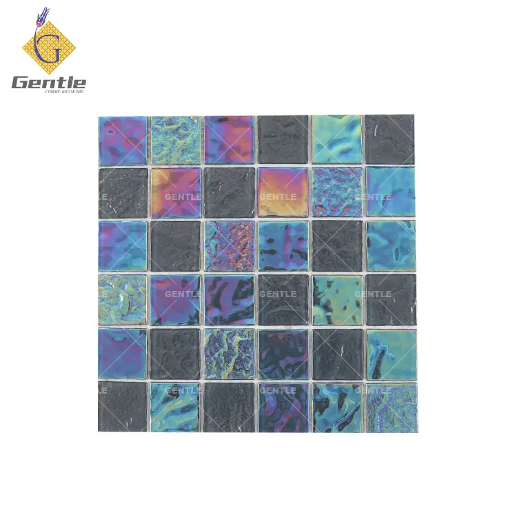 Wholesale 48*48 Blue Crystal Glass Mosaic Sheet