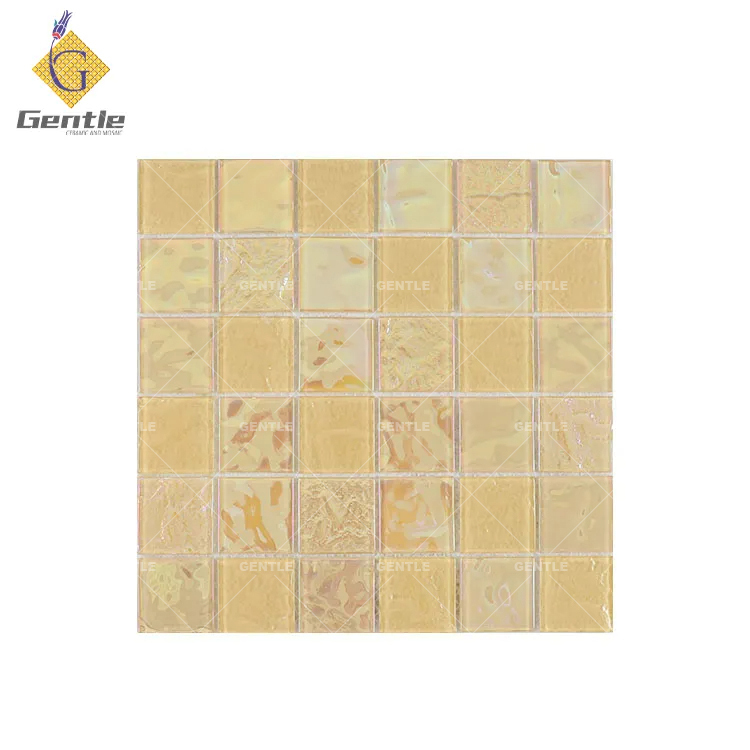 Wholesale 48*48 Yellow Crystal Glass Mosaic Sheet