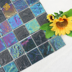 Wholesale 48*48 Blue Crystal Glass Mosaic Sheet