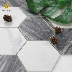 6mm Hexagon Recycled Glass Mosaic