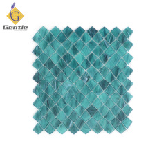 Custom Green Diamond Hot Melt Mosaic Tiles