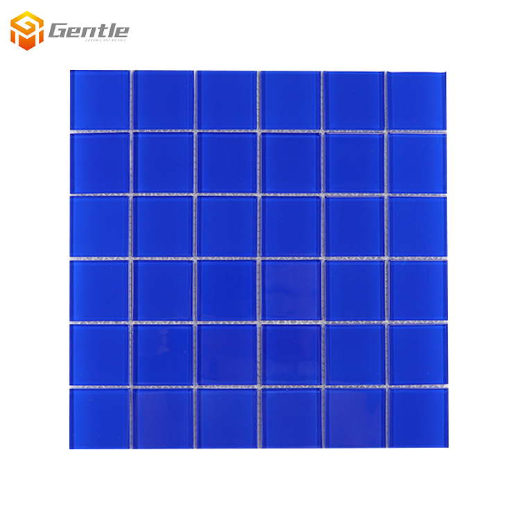 Wholesale Blue Glass Mosaic Tiles For Swimming Pool