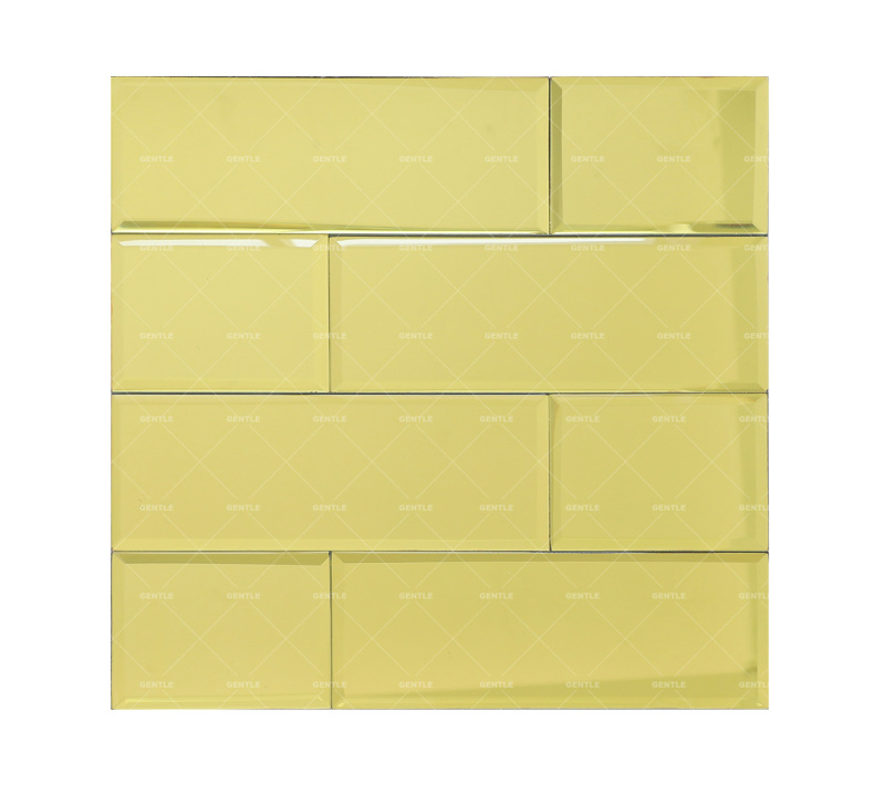 Wholesale Silver Rectangularl Mirror Glass Mosaic Tiles