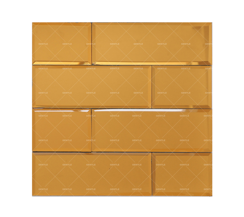 Wholesale Silver Rectangularl Mirror Glass Mosaic Tiles