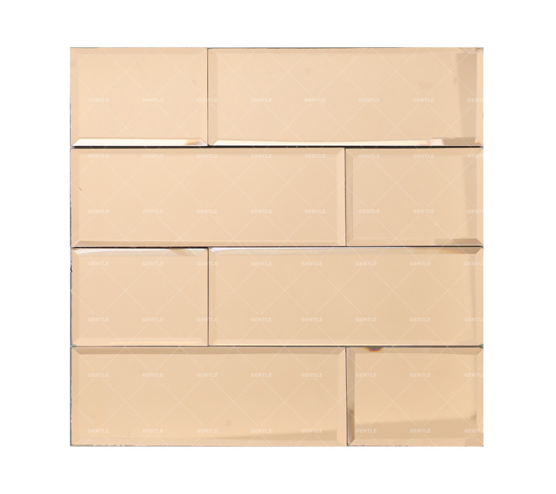 Wholesale Silver Rectangularl Mirror Glass Mosaic Tiles