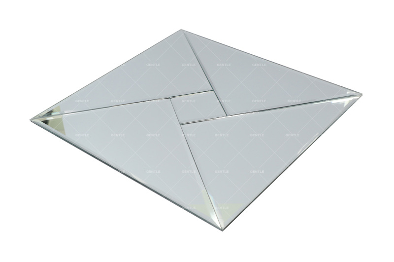 Custom Silver Windmill Shape Mirror Glass Mosaic Tiles