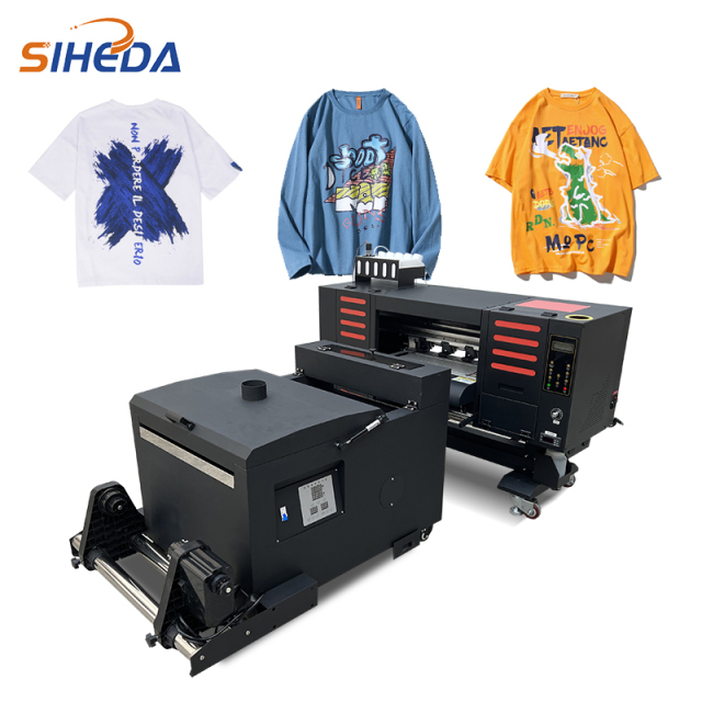 SIHEDA Heat Transfer A2 Size PET Film Digital Inkjet DTF Printing Machine for T-shirt and Hat DIY