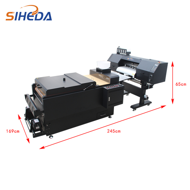 Siheda 24inch T-shirt dtf textile printer digital xp600 i3200 4 heads dtf printer 60cm printing machine xp600 dtf printer 60cm