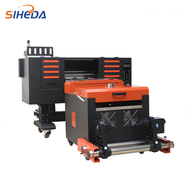 SIHEDA TX600 4 Printhead DTF Printer With Powder Shaking Dryer All In One Machine For Small Printing Business