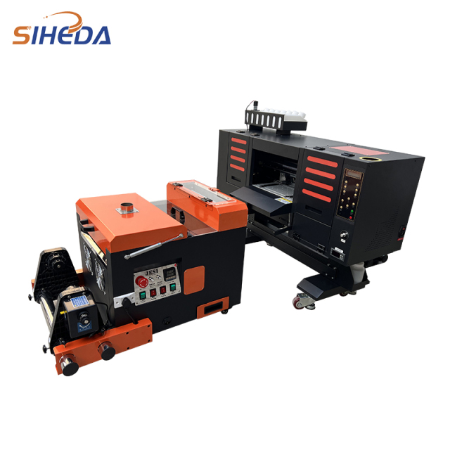 SIHEDA TX600 4 Printhead DTF Printer With Powder Shaking Dryer All In One Machine For Small Printing Business