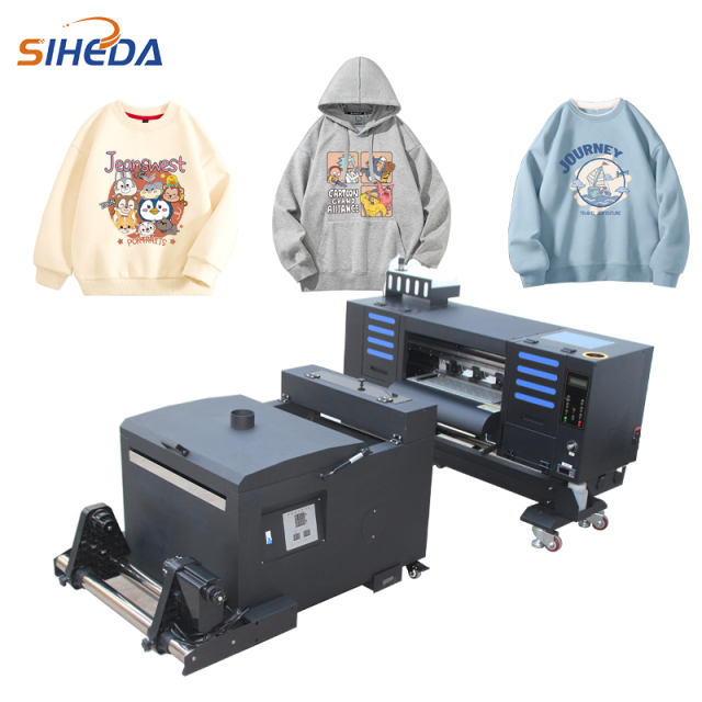 SIHEDA Heat Transfer A2 Size PET Film Digital Inkjet DTF Printing Machine for T-shirt and Hat DIY