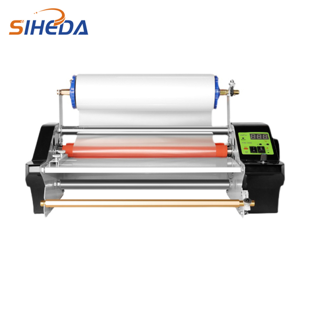 SIHEDA Portable UV DTF Roll to Roll AB Film Laminator Machine For Crystal Label Sticker