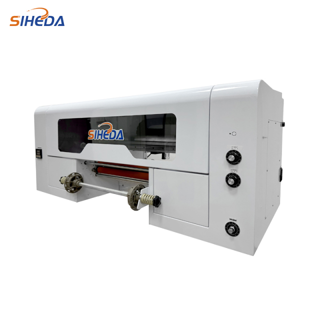 Siheda A3 A4 Golden Embossing Effect White Ink Cycle White Ink Stirring Uv Roll to Roll Dtf Printer with Xp600 I3200 Head