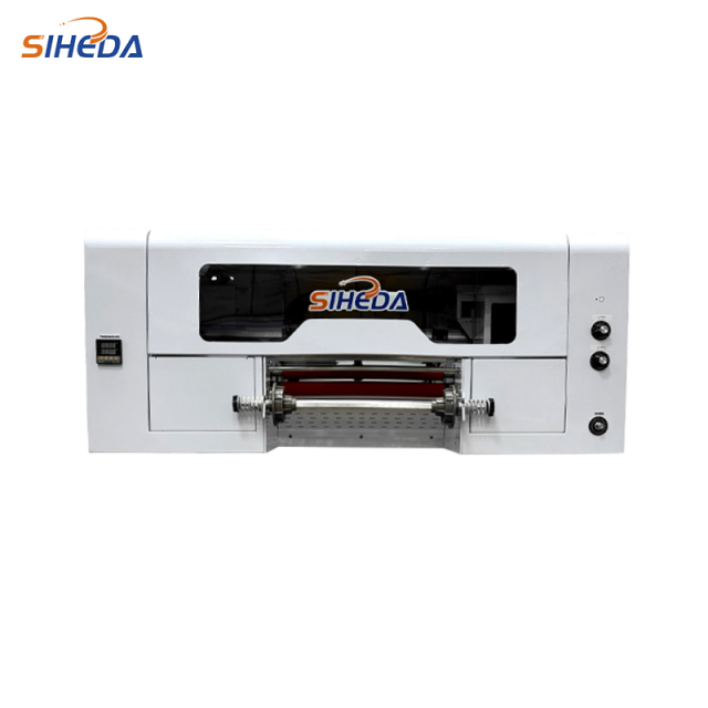 Siheda A3 A4 Golden Embossing Effect White Ink Cycle White Ink Stirring Uv Roll to Roll Dtf Printer with Xp600 I3200 Head
