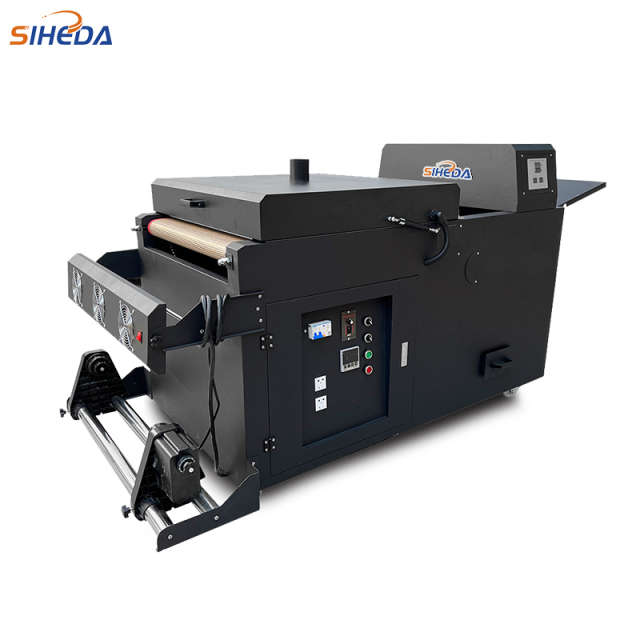 Digital Heat Transfer Film Pet Film A1 Dtf Printer with Automatic Powder Shaker Dtf Vacuum Adsorption Powder Shaker and Dryer