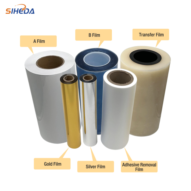 Strong Adhesive Gold Silver Uv Dtf Pet Uv A/B Transfer Film for Uv Dtf Printer with Laminator