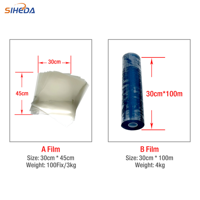 Siheda Glass Plastic Metal Packaging Transparent Gold A3 Self-Adhesive Uv Dtf Ab Transfer Film