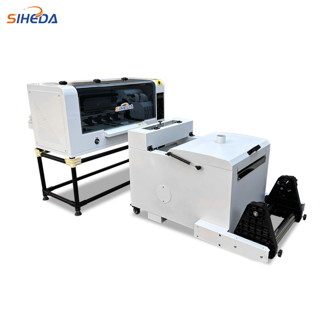 Siheda Garment Thermal Transfer Digital Inkjet Double Head Xp 600 Dtf Printer A3 with Dryer and Vibrator
