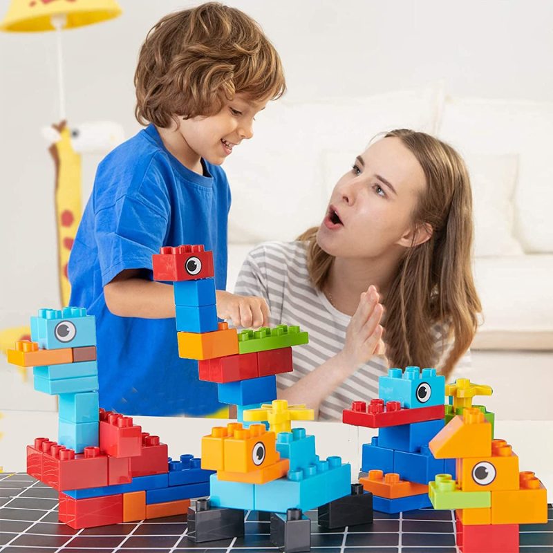 大粒子ブロック おもちゃ デュプロ 互換 アンパンマンブロック 交換品 室内遊び 知育玩具 積み木 遊具