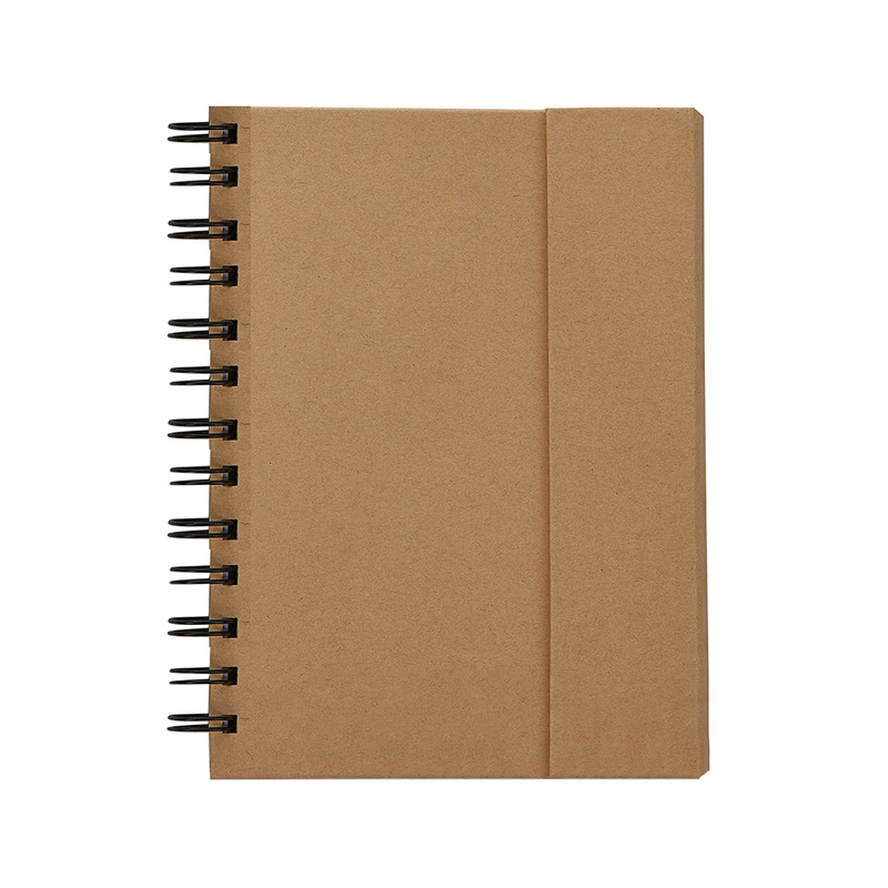 Spiral Notebook With Sticky Notes And Flags Stationery Office