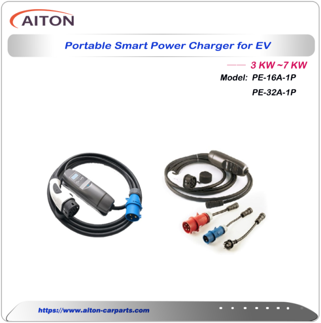 3kW to 7kW  Portable Smart  EV Charger