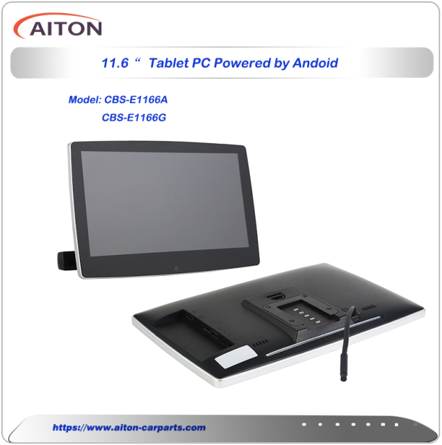 11.6“ Tablet PC  Powered by Android for Car Back Seat Headrest , with Benz Bracket