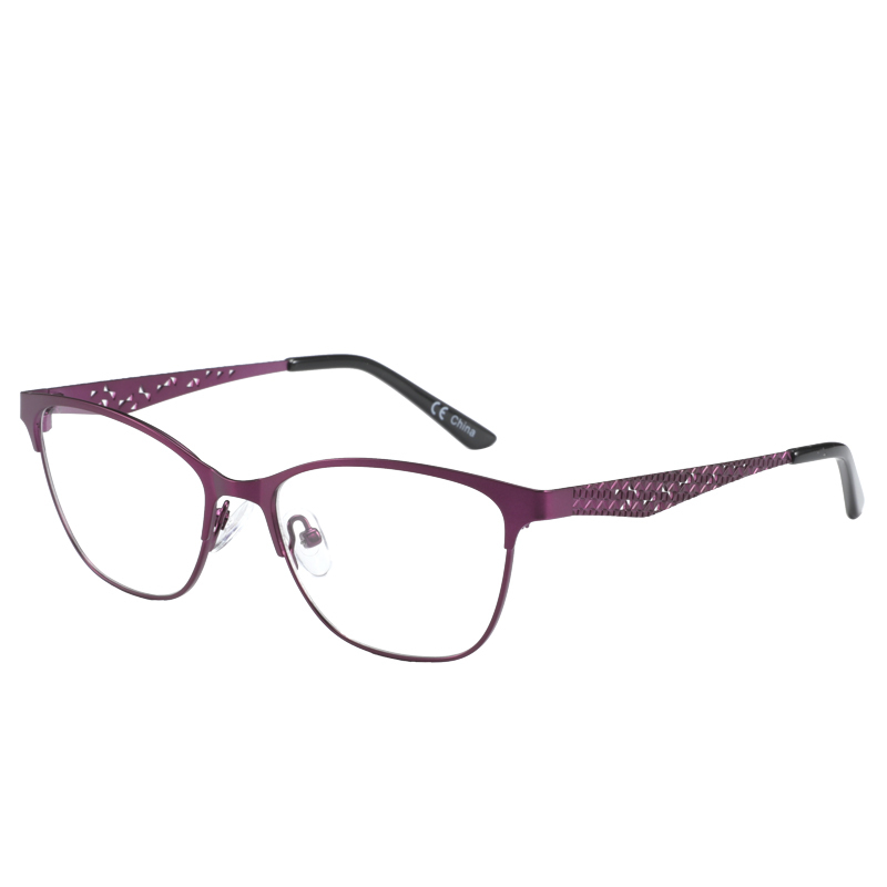 Fashion Cat Eyes Glasses Frames For Women Anti Blue Light Myopia Prescription Eyeglasses Alloy Optical Diopters Eyewear
