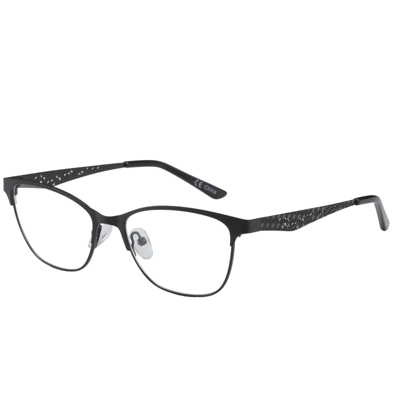 Fashion Cat Eyes Glasses Frames For Women Anti Blue Light Myopia Prescription Eyeglasses Alloy Optical Diopters Eyewear