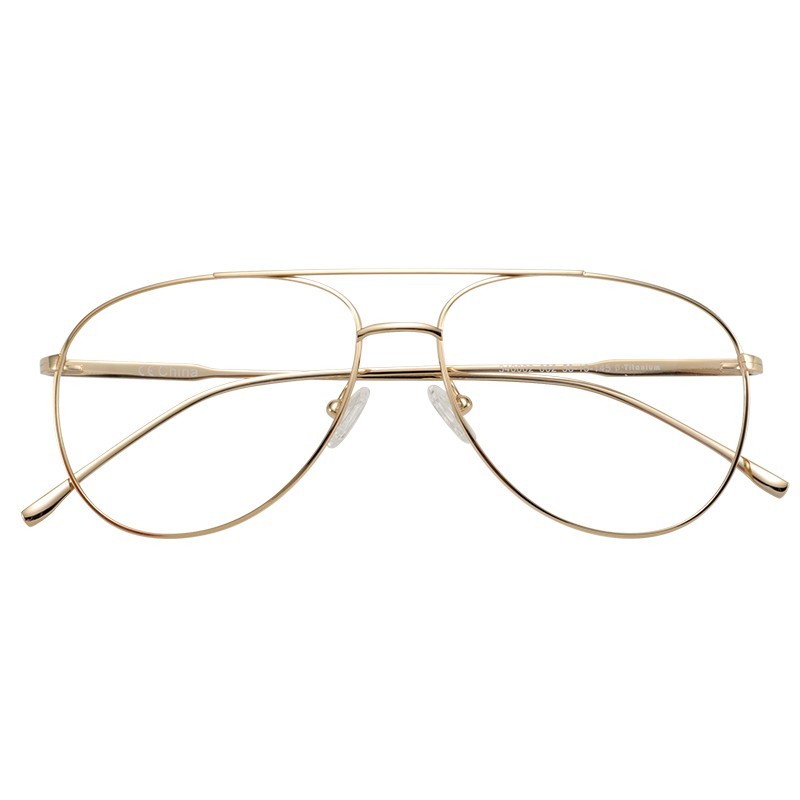 Pure Titanium Pilot Glasses Frame For Men Oversize Optical Myopia Eyeglasses Goggles Prescription Eye Glasses Frame