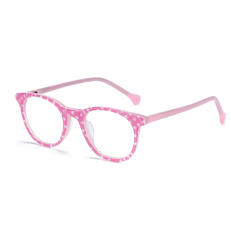 Children Optical Glasses Frame For Girls Pink Acetate Myopia Eyewear Spectacles Frames Kids Computer Gaming Eyeglasses