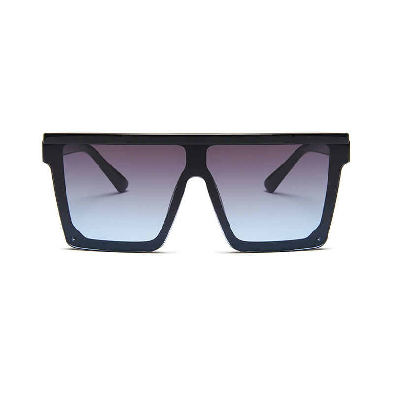 Fashion Siamese UV Sunglasses Men Women Square Big Frame Sun Glasses European American Retro Gradient Eyeglasses Gafas de sol