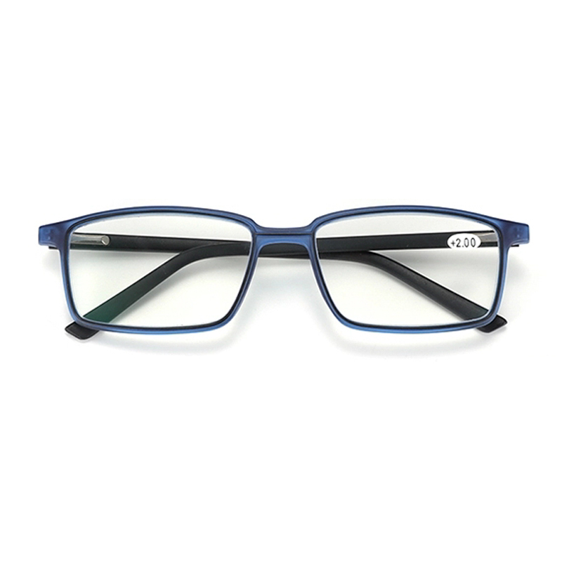 Anti Blue Light Blocking Reading Glasses For Men Women Square Full Frame Frame Antireflective Coated Non Spherical Lens