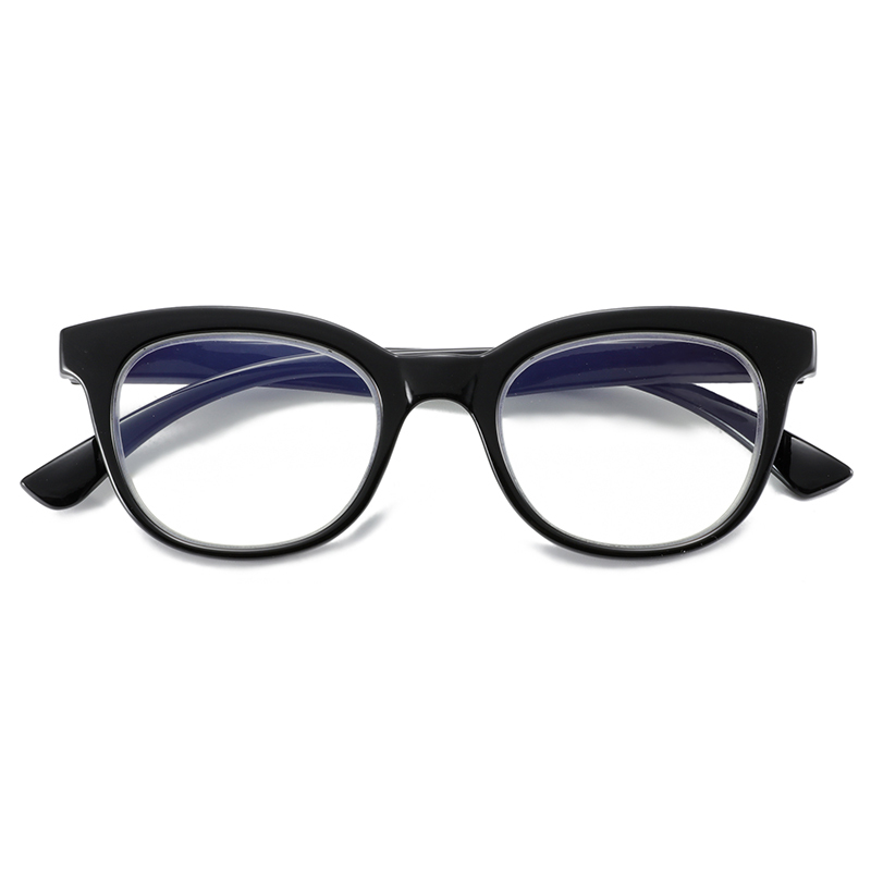 Casual and fashionable style with oval eye shape resin lenses PC unisex anti blue light blocking reading glasses eye glasses