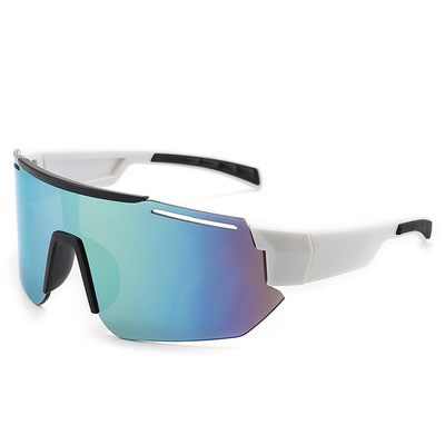 One-piece Half-rimless Sports Sunglasses Cycling Sun Glasses Wholesale