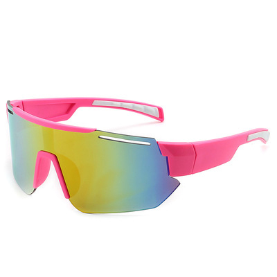 One-piece Half-rimless Sports Sunglasses Cycling Sun Glasses Wholesale