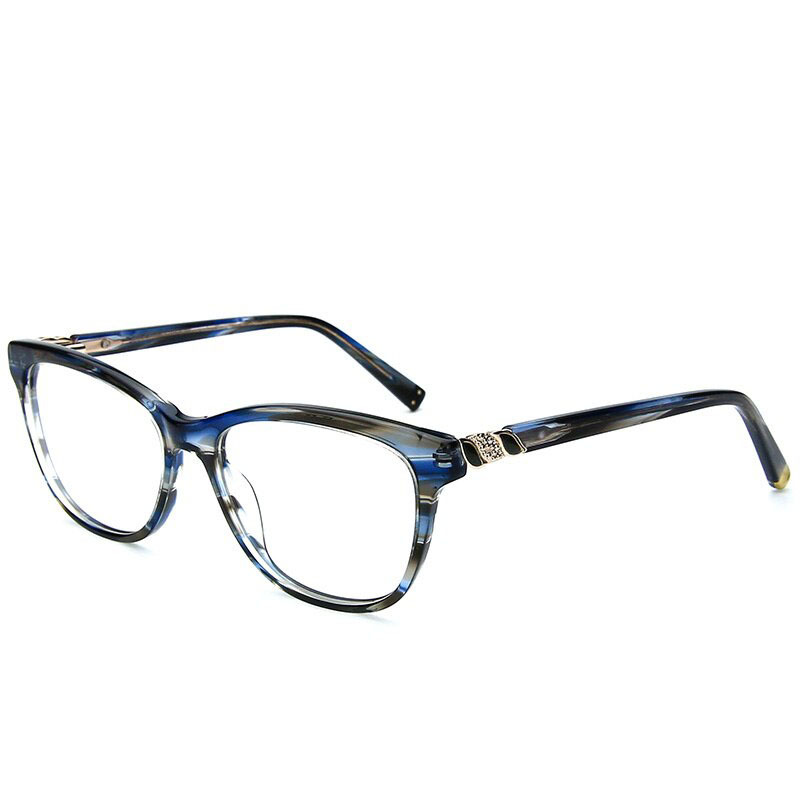 Black Acetate Prescription Glasses Women Optical Eyeglasses Frame Myopia Photochromic Eyewear Clear Fake Glasses 2020