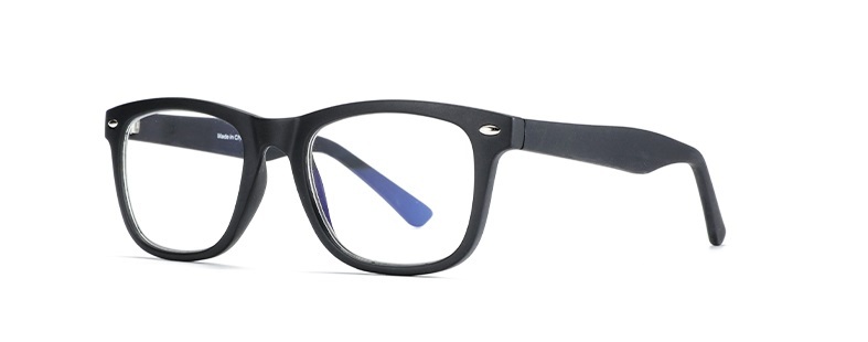 Blue light proof retro square injection molded men's glasses