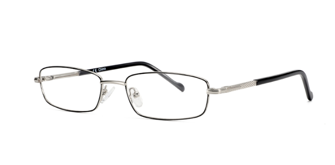 Oval retro style metal man glasses