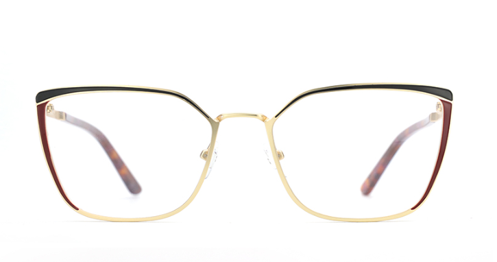 Alloy Patchwork Glasses Frames Optical Clear Lens Eye Glasses Optical Eyewear Frames Vintage Prescription Eyeglasses