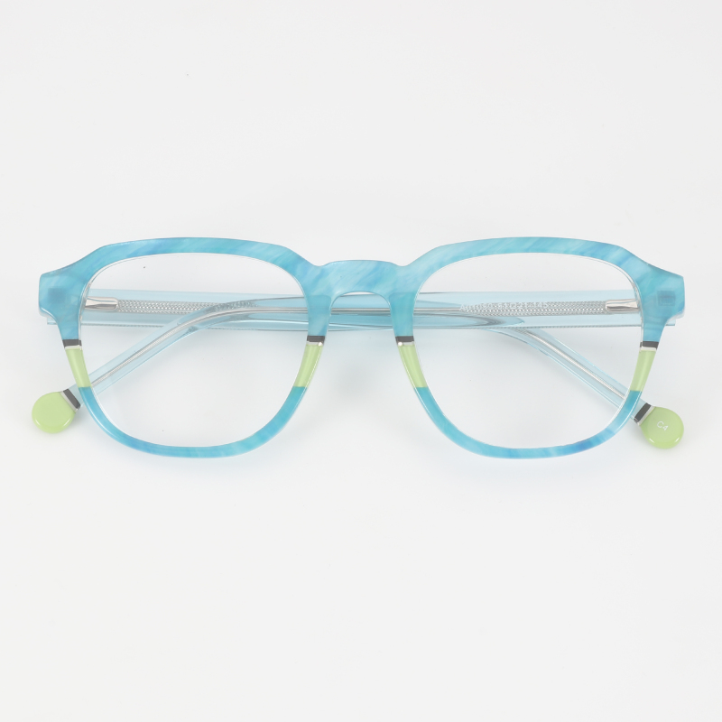 Retro Rectangular Ultralight Acetate Eyewear Eyeglasses Frames For Eye Glasses Pure Acetate Optical Glasses Frames For Men