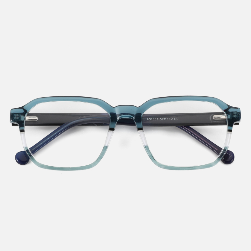 New Design Custom Logo Pure Acetate Optical Luxury Top Quality Retro rectangular Eyeglasses Frames For Men