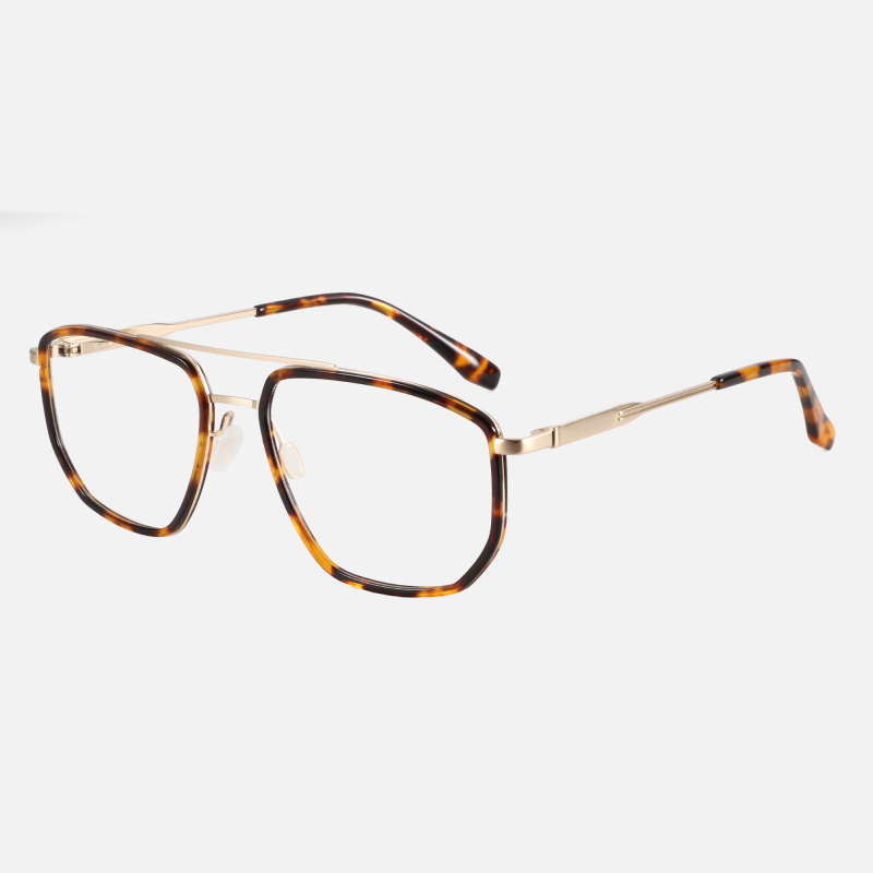 Modern Ultra Light Comfortable Square Metal Glasses Frame Full Rim Eyeglasses Optical Glasses Frame For Men Women