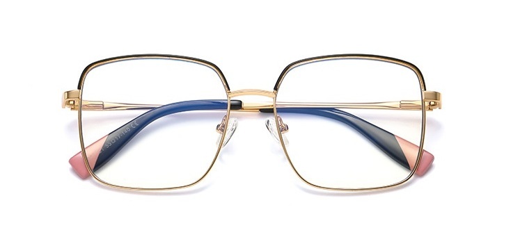 Fashion European And American Style Anti-blue Light Metal Full Frame Female Optical Glasses Frames for 2023 New