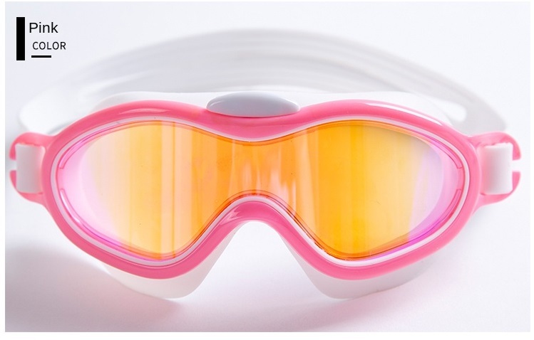 Wholesale Prices Anti Fog Kids Large Frame Swim Goggles Swimming Goggles with Case for Children