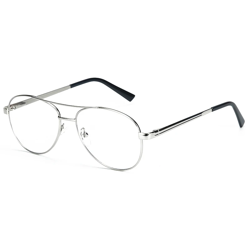 New Modern Design Italy Double Bridge Eyeglasses High Quality Metal Optical Men Anti Blue Light Spectacle Frames