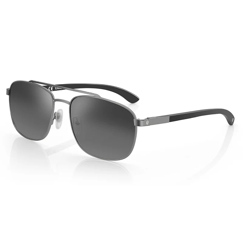 2023 New Retro Metal Frame Double Bridge Vintage Oversized Square Sun Glasses Classic Polarized Shades Sunglasses