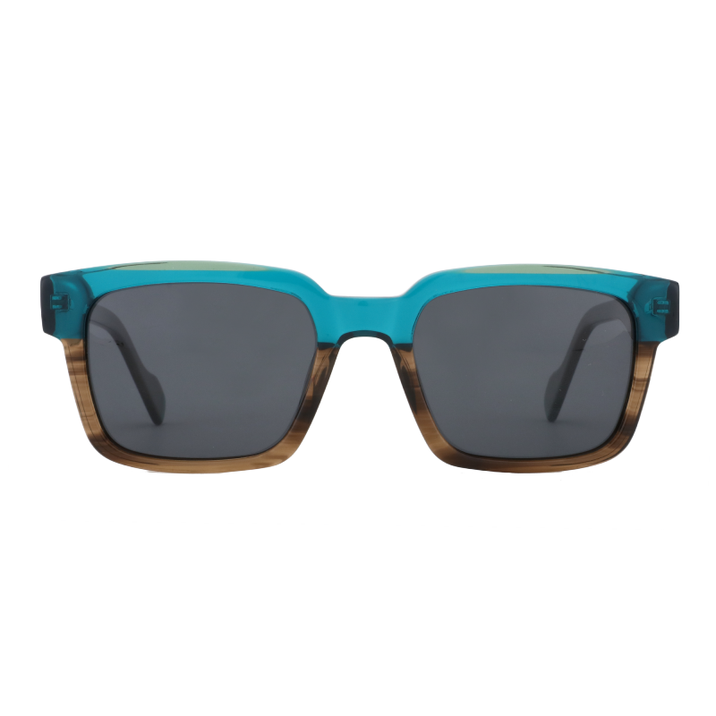 UV 400 polarized custom logo Acetate Square Sunglasses Women men Classic Retro Shades Sun Glasses