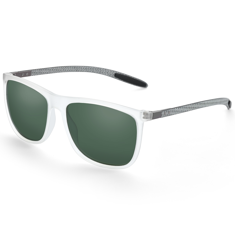 Manufacturer Carbon Fiber tr90 sunglasses Square Polarized Sunglasses UV400 Anti Glare Night Driving Eyewear